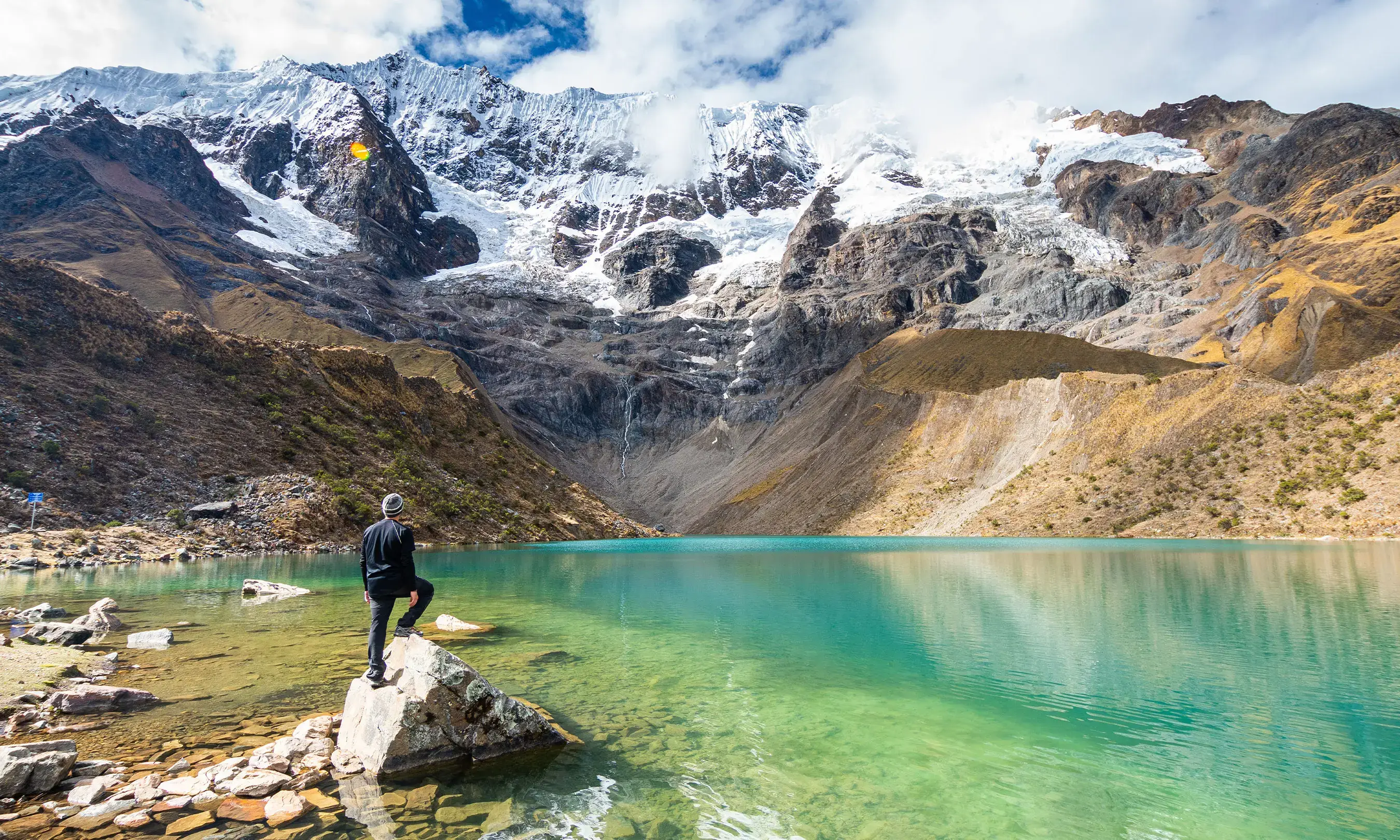 Viajeros felices en Perú